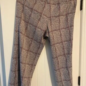 Cato Plaid Women's Pants - Gray and Red